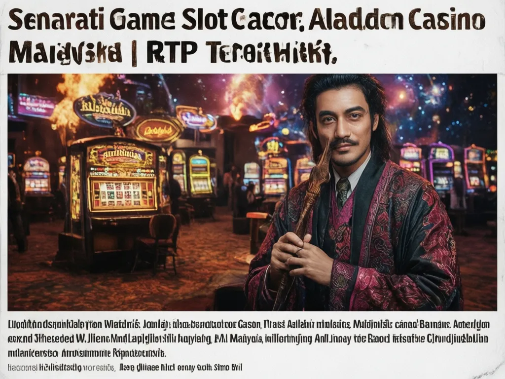 Senarai Slot Gacor Aladdin Casino Malaysia RTP Tertinggi